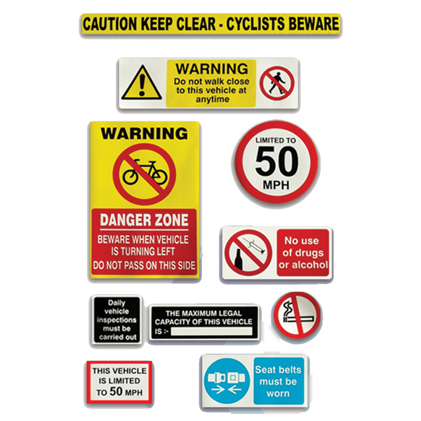 COMMERCIAL VEHICLE HEALTH AND SAFETY PACK CYCLISTS BEWARE. HGV Direct